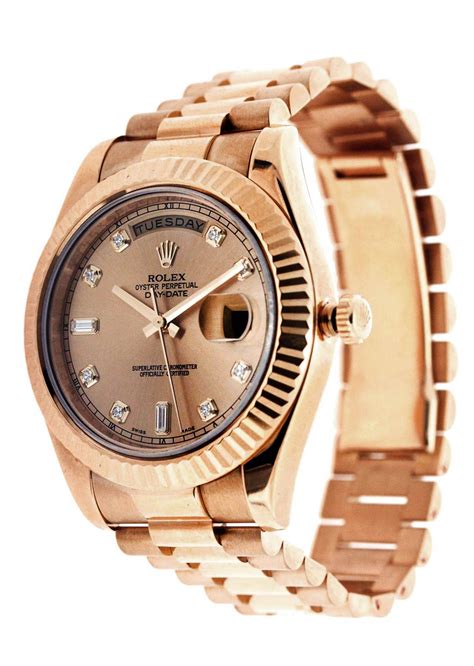 mens rose gold rolex day date 2|rolex day date 36 18 ct.